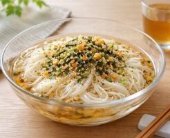 サタデープラスのレシピ・お茶漬けの素そうめん
