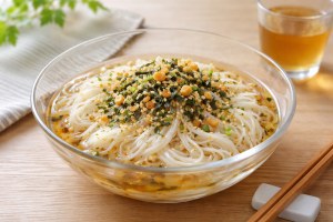 サタデープラスのレシピ・お茶漬けの素そうめん