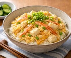 きょうの料理のレシピ・かにかま豆腐丼