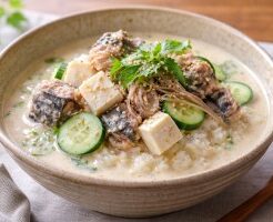 きょうの料理のレシピ・さば缶豆乳冷や汁