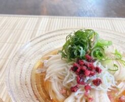 ラヴィットのレシピ・しらすと梅の爽やかそうめん