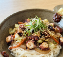 サタプラのレシピ・たこの旨辛そうめん