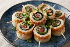 あさイチのレシピ・ちくわの梅のり巻き