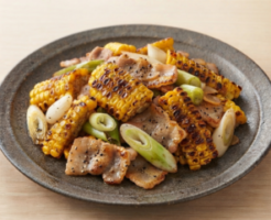 きょうの料理のレシピ・とうもろこしと豚の塩炒め
