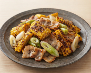 きょうの料理のレシピ・とうもろこしと豚の塩炒め