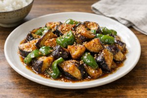 きょうの料理のレシピ・なすとピーマンのみそ炒め