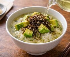 きょうの料理のレシピ・アボカド塩昆布茶漬け