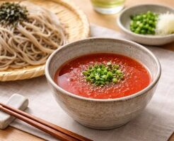 サタデープラスのレシピ・イタリアントマトそばつゆ
