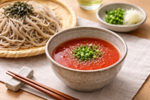 サタデープラスのレシピ・イタリアントマトそばつゆ