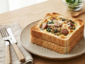 沸騰ワード10のレシピ・ウインナーキッシュトースト