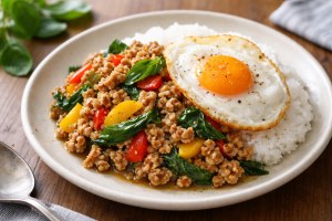 優香のサンデークッキングのレシピ・ガパオライス