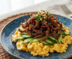 沸騰ワード10のレシピ・キュウリと牛肉の中華炒め