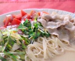 キューピー3分クッキングのレシピ・クリーミー豆乳そうめん