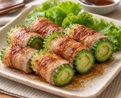 優香のサンデークッキングのレシピ・ゴーヤの肉巻き