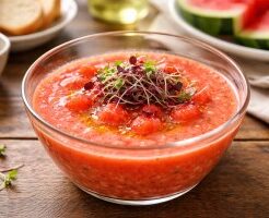 ウワサのお客さまのレシピ・スイカのガスパチョ