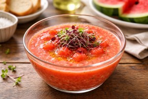 ウワサのお客さまのレシピ・スイカのガスパチョ