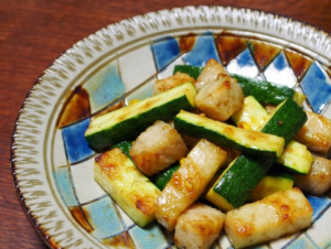 きょうの料理ビギナーズのレシピ・ズッキーニとかじきのアンチョビ炒め