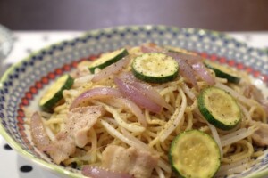 相葉マナブのレシピ・ズッキーニの塩焼きそば
