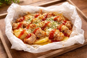 めざましテレビのレシピ・ピザ風ポテトチキン