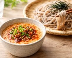 サタデープラスのレシピ・ピリ辛担々麺風そばつゆ