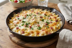 どさんこワイド179のレシピ・フライパンDEとうきびグラタン
