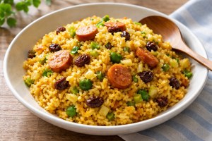 きょうの料理のレシピ・レンチンカレーピラフ