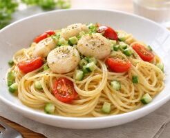 きょうの料理ビギナーズのレシピ・帆立ての冷製パスタ
