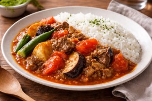 なないろ日和!のレシピ・無水トマトカレーライス