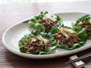 DAIGOも台所のレシピ・牛肉の手巻きサラダ