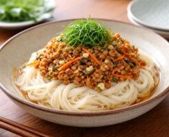 どさんこワイド179のレシピ・発酵納豆そうめん