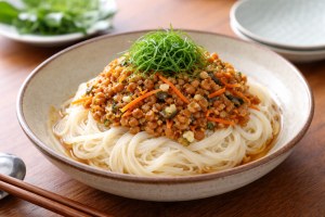 どさんこワイド179のレシピ・発酵納豆そうめん