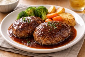 ぺこもぐキッチンのレシピ・肉汁たっぷりハンバーグ