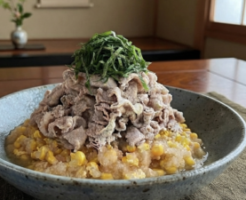 どさんこワイド179のレシピ・豚しゃぶのモロコシおろし