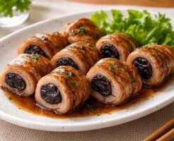 NHKきょうの料理ビギナーズのレシピ・豚肉のプルーン巻き