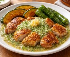 きょうの料理のレシピ・鶏肉のカレー香味焼き きゅうりソース