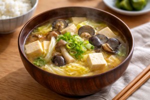 滝沢カレン＆和田明日香のフィーリンきっちんのレシピ・3種の出汁を使った具沢山お味噌汁