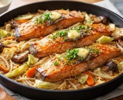 きょうの料理ビギナーズのレシピ・さけのちゃんちゃん焼き