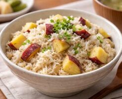 きょうの料理ビギナーズのレシピ・さつまいもとしらす干しの炊き込みご飯