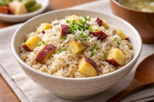 きょうの料理ビギナーズのレシピ・さつまいもとしらす干しの炊き込みご飯