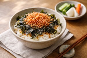 和田明日香とゆる宅飲みのレシピ・のり弁丼