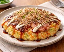 DAIGOも台所のレシピ・ふわふわ豆腐お好み焼き