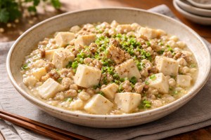 あさイチのレシピ・れんこんの塩マーボー豆腐