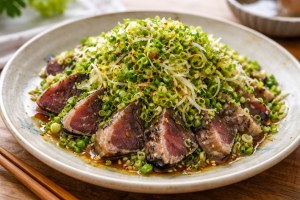 滝沢カレン&和田明日香のフィーリンきっちんのレシピ・カツオのねぎまみれ