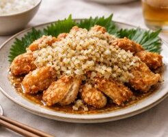 平野レミの早わざレシピ・カリカリ油淋鶏（ユーリンチー）