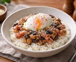 プレバトのレシピ・カルボナーラ風のせごはん