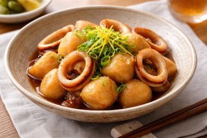 ノンストップのレシピ・サトイモとイカの煮物