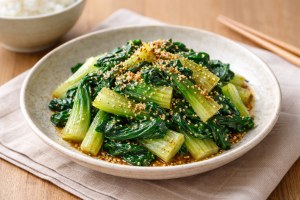 トリセツショーのレシピ・チンゲン菜のごまあえ