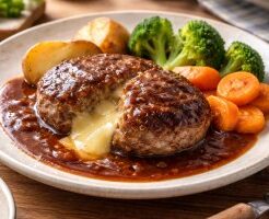 沸騰ワード10のレシピ・チーズハンバーグ