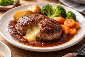 沸騰ワード10のレシピ・チーズハンバーグ