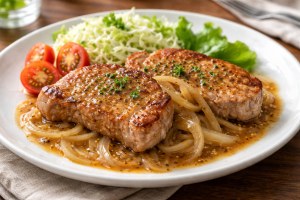 どさんこワイド179のレシピ・トンテキの辛子ソース